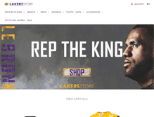 Tablet Screenshot of lakersstore.com